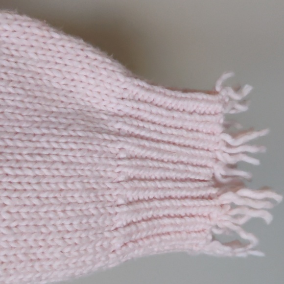 NWT WILDFOX Luna Lip Frayed-Hem Cotton Sweater Pink Small - Picture 6 of 13